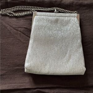 Elegant Silver Evening Clutch